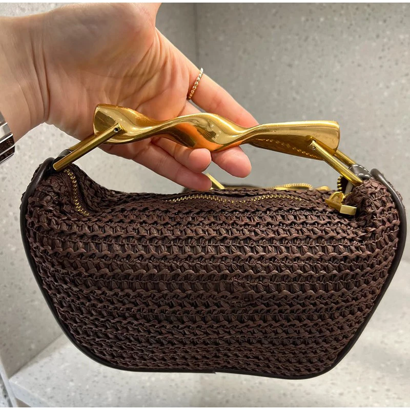 Women Bags High End Brands - Брендовая сумка ручной работы с золотой