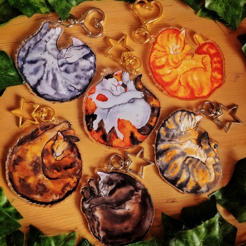 Tortoiseshell Bag Acrylic - Набор акриловых брелоков и подвесок для