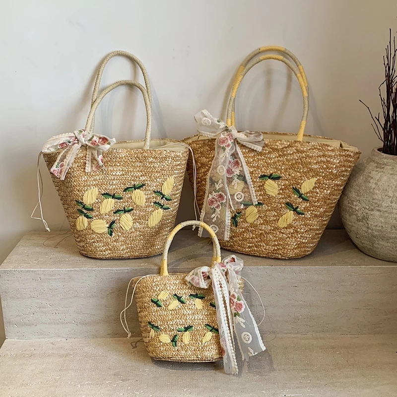 Пляжная сумка через плечо боль – обзор и цена Woven Straw Bag