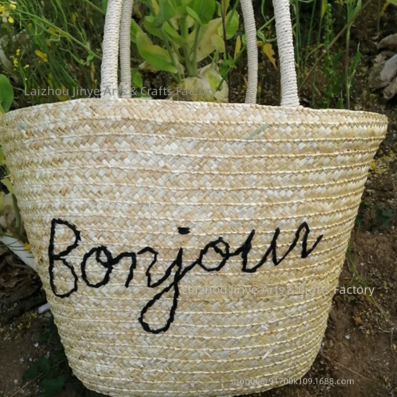 Плетеная сумка-ведро из пшенич – обзор и цена Woven Straw Bag