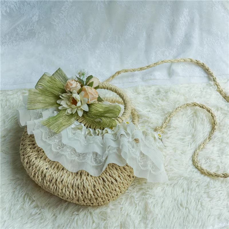 Сумка из кружева в стиле Лолит – обзор и цена Woven Straw Bag