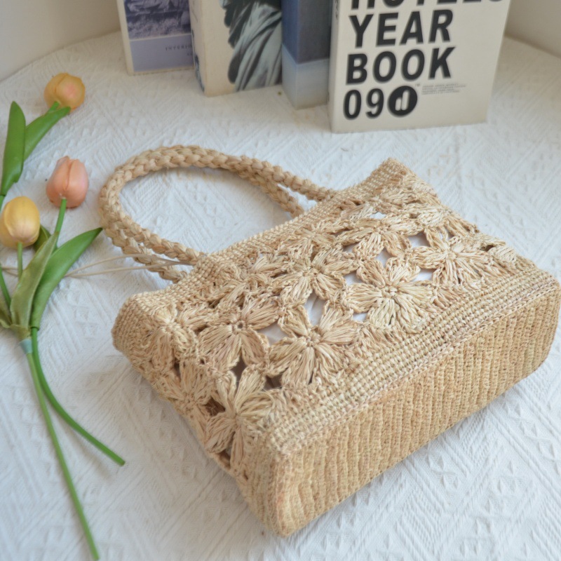 Богемная соломенная сумка с цв – обзор и цена Woven Straw Bag