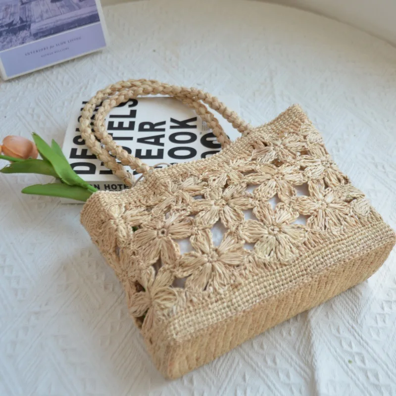 Богемная соломенная сумка с цв – обзор и цена Woven Straw Bag