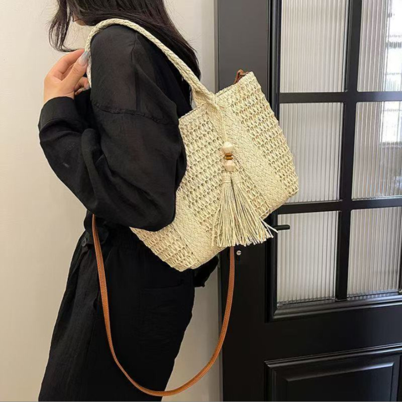 Новая женская соломенная плете – обзор и цена Woven Straw Bag