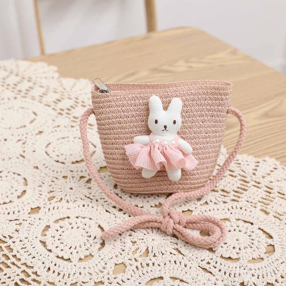 Милая мультяшная сумка-зайчик  – обзор и цена Woven Straw Bag