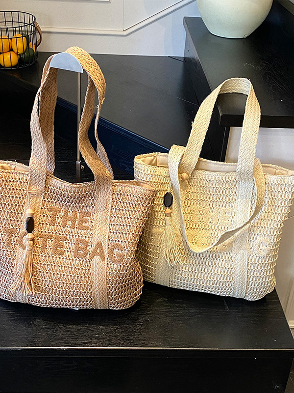 Летняя пляжная сумка-тоут из п – обзор и цена Woven Straw Bag