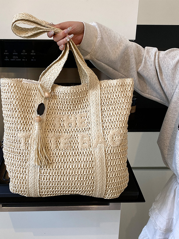 Летняя пляжная сумка-тоут из п – обзор и цена Woven Straw Bag