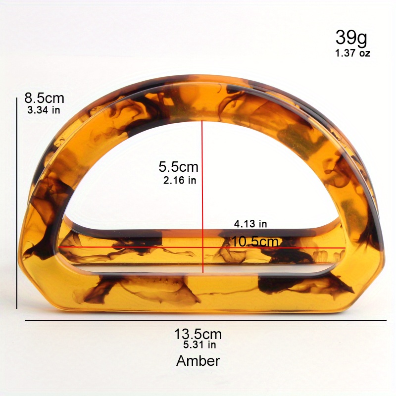 2 шт. D-образная акриловая руч – обзор и цена Tortoiseshell Bag Acrylic