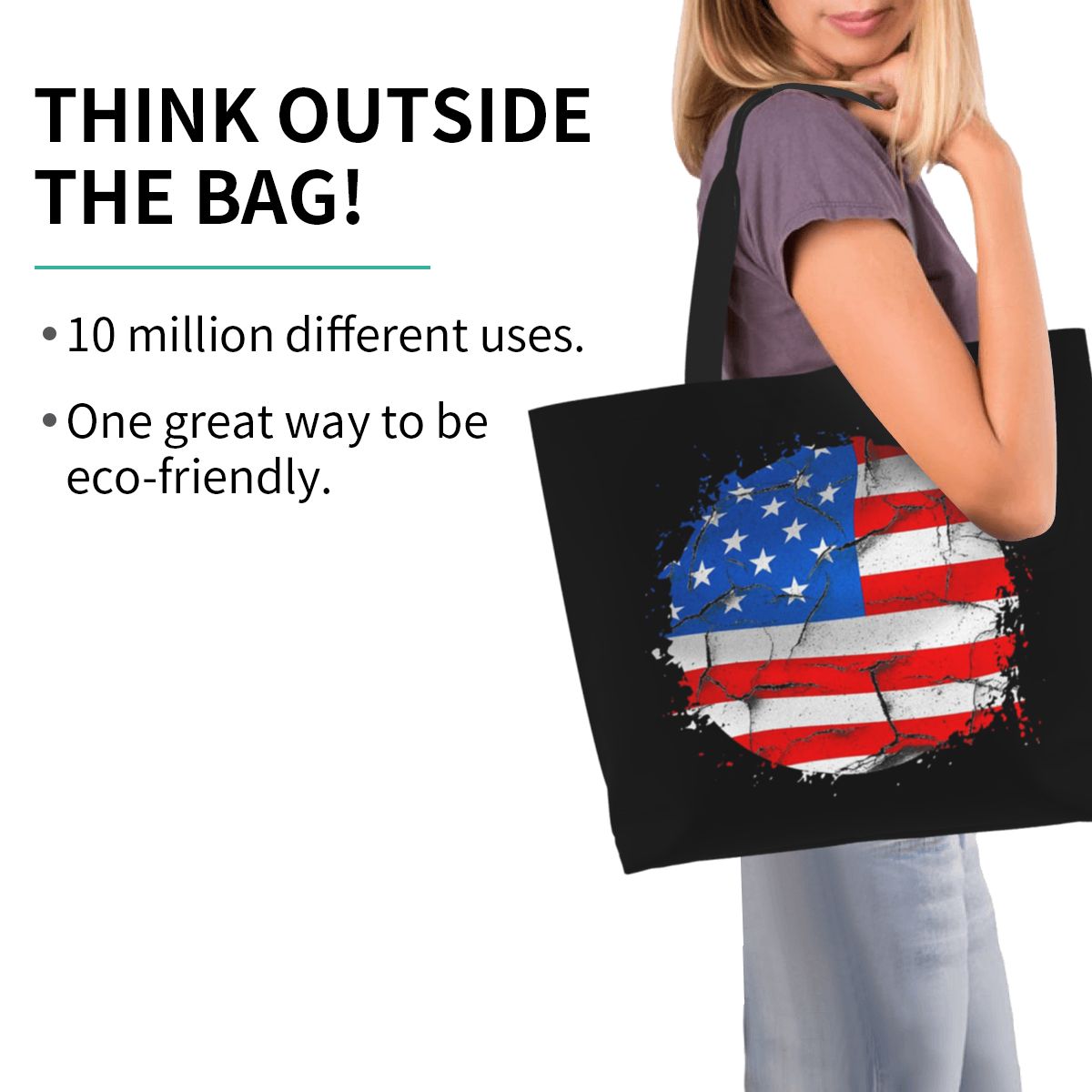 Сумка-шоппер с американским фл – обзор и цена Women Bags Usa