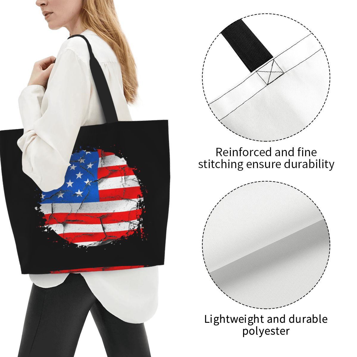Сумка-шоппер с американским фл – обзор и цена Women Bags Usa